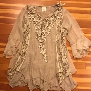 Boutique Pretty Angel, Beige Dress. 3X